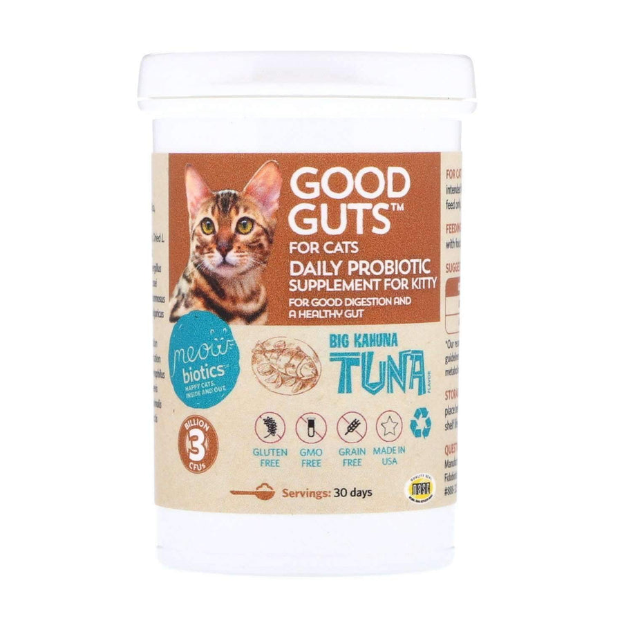 Good Guts for Cats - Human Grade Probiotic Powder For Cats - Fidobiotics - probiotics for dogs and cats