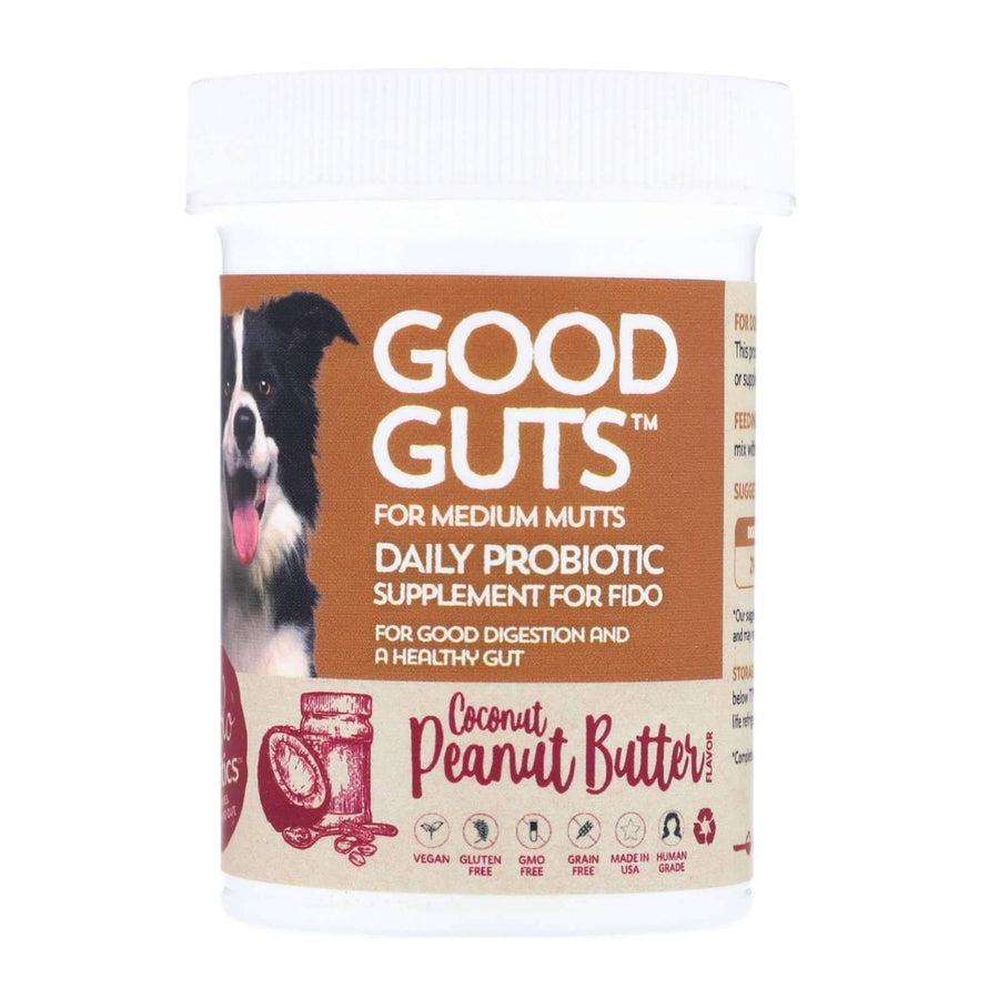 Good Guts for Medium Mutts - Human Grade Probiotic Powder For Dogs - Fidobiotics - probiotics for dogs and cats